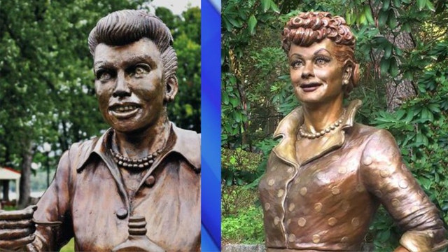 'Scary Lucy' no more: Town unveils new Lucille Ball statue