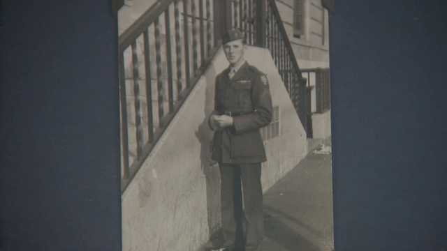 WWII veteran honored after protecting his flags