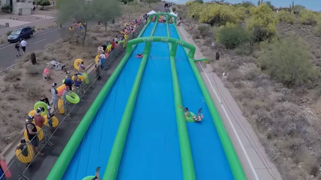Giant water slide to take over downtown Tampa