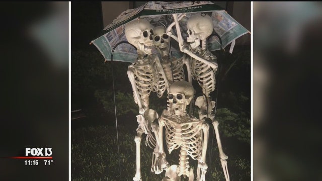 Spooky home decorations go viral in Pasco County