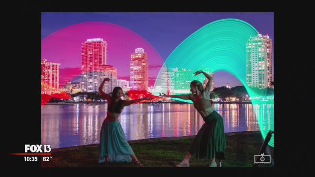 Light painting mixes performance with photography