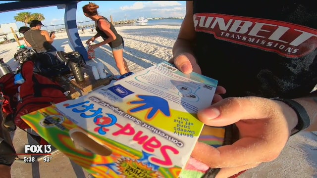 Beach pros test sand-removal products so you don't have to