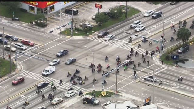 Dirt-bikers, ATV riders take to Miami streets for MLK Day