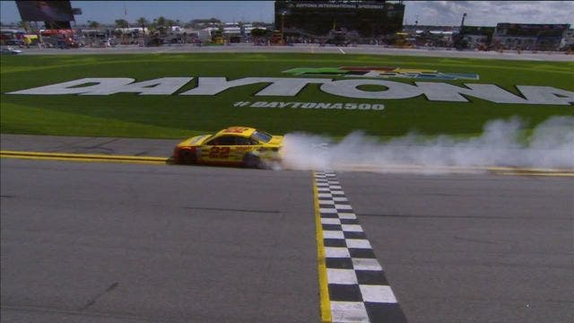 Logano takes advantage of late crash, wins Clash at Daytona