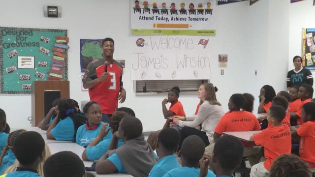 Bucs' Winston: I made 'poor word choice' during kids' pep talk