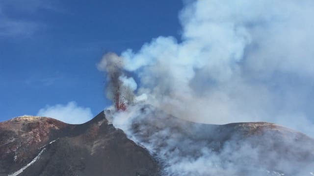 Etna volcano erupts in fiery show of lava