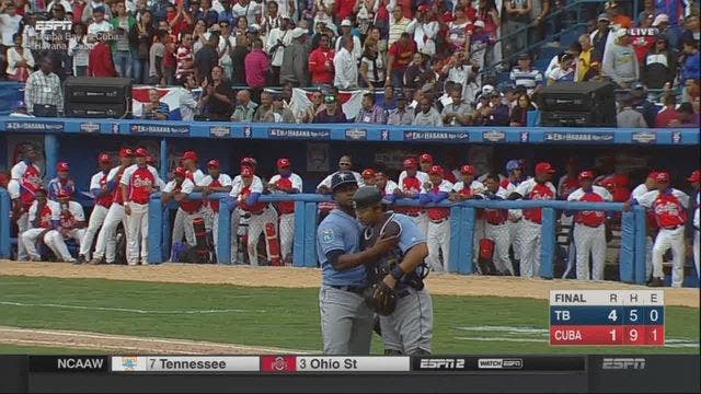 With presidents Obama, Castro watching, Rays beat Cuban team