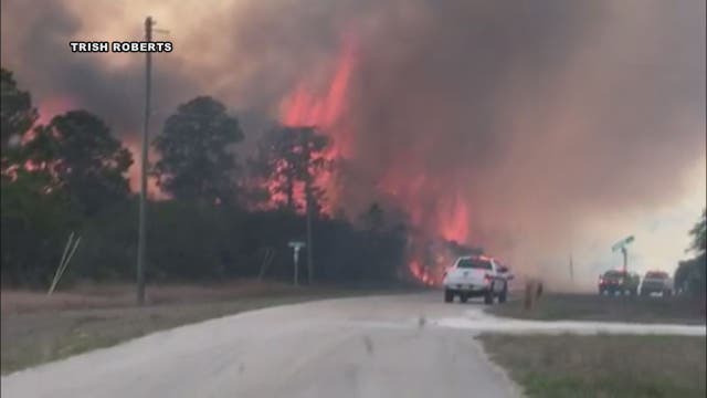 50-acre wildfire in Lake Placid 50-percent contained
