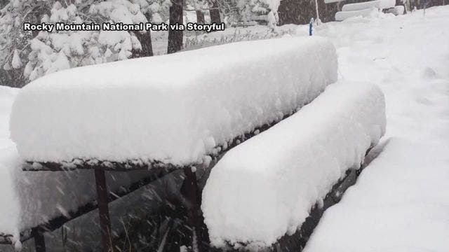 Colorado battered with spring snowstorm