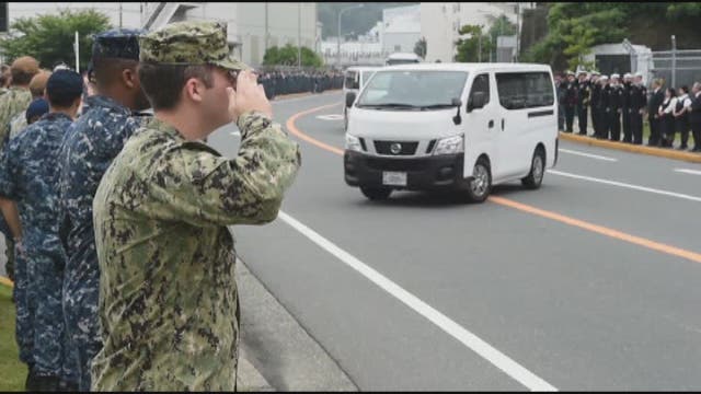 U.S. Navy holds memorial service for 7 sailors killed in crash
