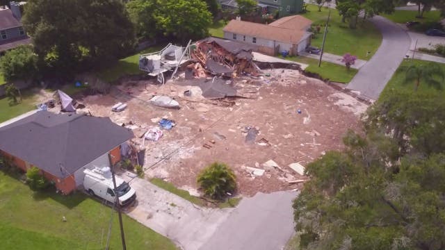Donations pour in for families displaced by sinkhole