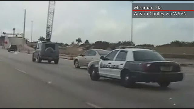Watch: I-75 driver rages against South Florida police officer