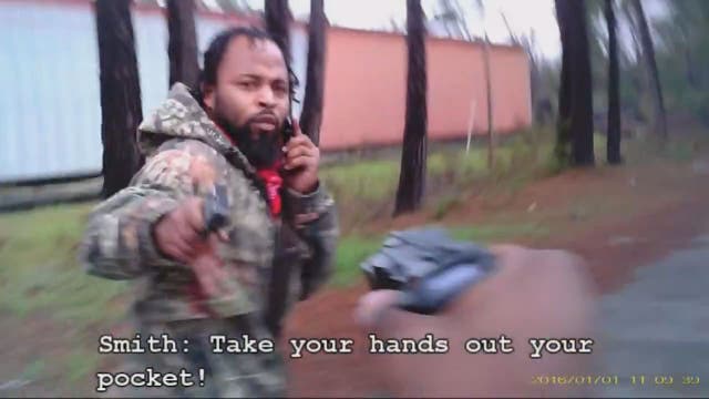 Officer's near-fatal shooting caught on eyeglasses-cam