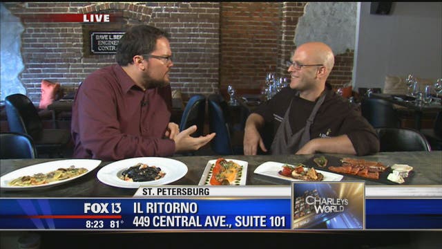 Chowing down at IL Ritorno