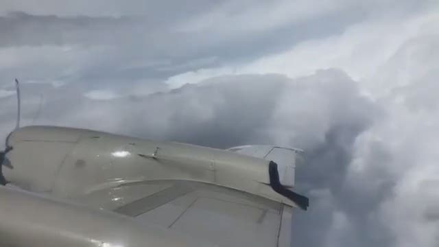 VIDEO: Hurricane Hunters' bumpy ride through Irma