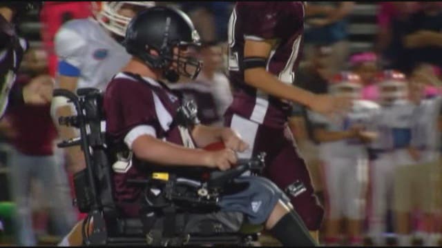 Special fan scores memorable touchdown