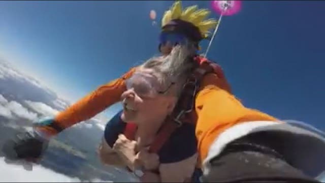 72-year-old skydiver's dentures fly from mouth, hit instructor's head