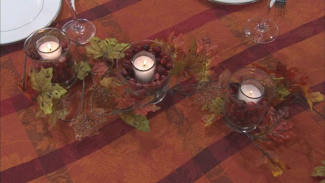 Inexpensive, but beautiful, festive Thanksgiving centerpieces