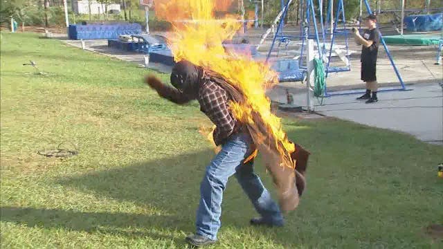 Fire, fights, flips: Just another day at new 'stunt camp'