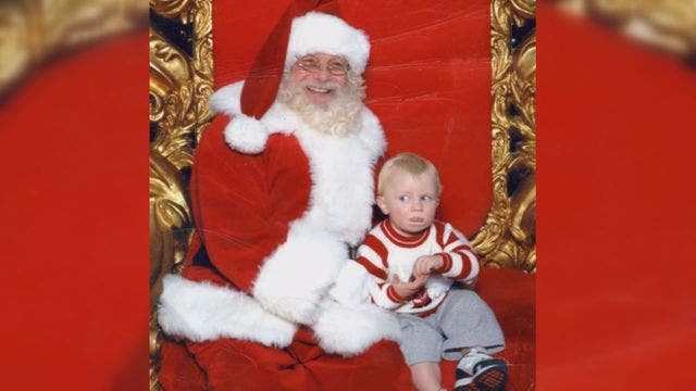 Toddler signals 'help' using sign language in hilarious Christmas picture with Santa