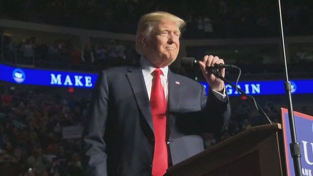 President Trump predicts 8-point Patriots win over Falcons in Super Bowl