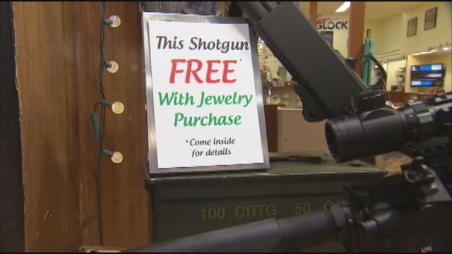 Florida stores offer free shotgun with jewelry purchase