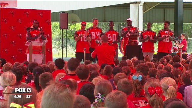 Students rewarded by Bucs after Play 60 Challenge win