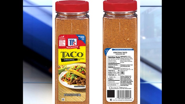 McCormick recalls taco seasoning mix