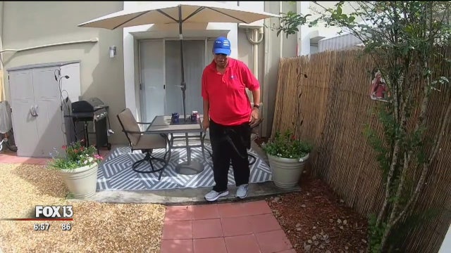 Tampa General staff give coworker's yard a makeover