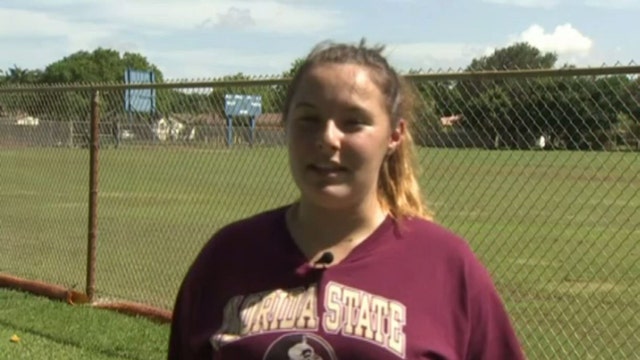Teenager becomes first female quarterback to throw for a touchdown for a Florida high school