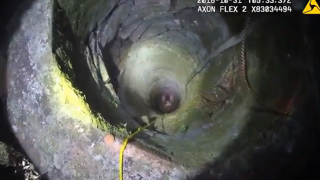 Florida man climbs down 30-foot well ‘to say that he did it,' but gets trapped