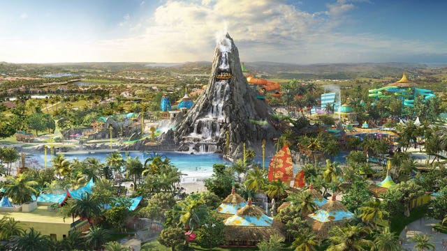Universal Orlando unveils new renderings of Volcano Bay