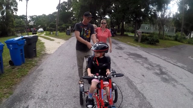 Couple honors stillborn daughter's memory with adaptive bicycles