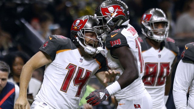 Fitzpatrick, Buccaneers stun Saints 48-40