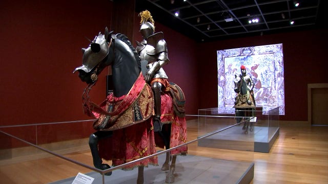 Knights' shining armor, weapons showcases in Sarasota museum
