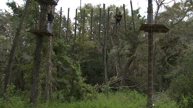 Zip lining in Central Florida