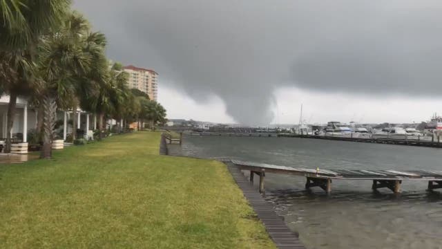 WATCH: Waterspout travels through Florida panhandle