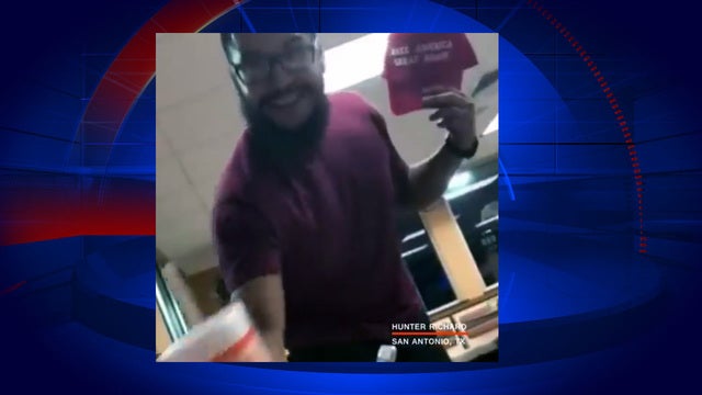 Man accused of tossing drink at pro-Trump teen inside Whataburger arrested