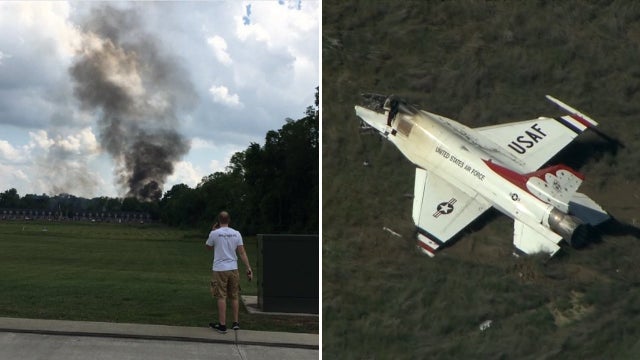 Two separate crashes involve Blue Angels, Thunderbirds jets