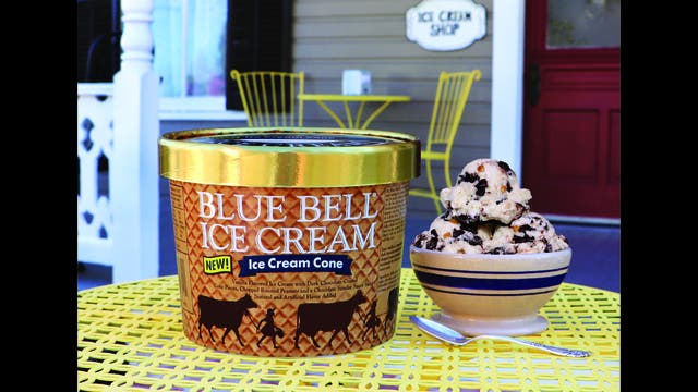 Blue Bell's new Ice Cream Cone flavor unveiled