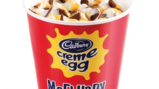 Cadbury Creme Egg McFlurry