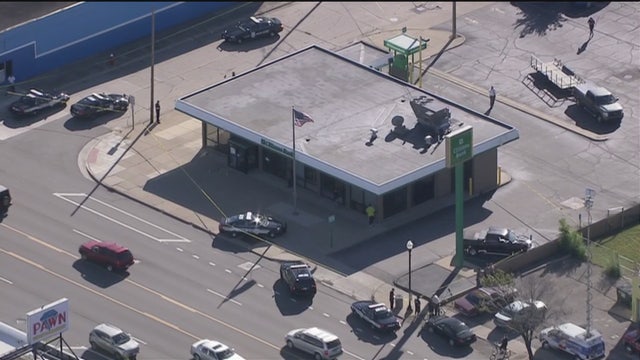 Bank robber hospitalized after being shot three times by customer