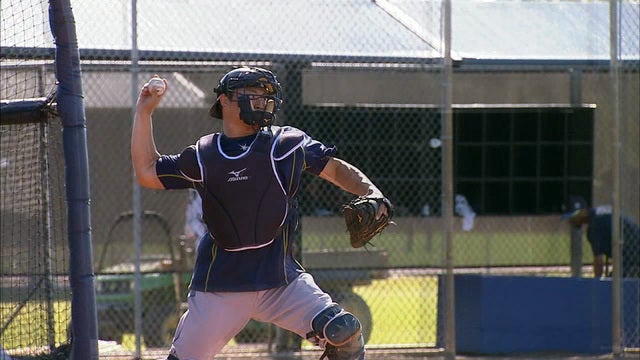 Hank Conger brings smooth moves to Rays