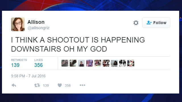 This woman's tweets show just how the reality of the Dallas police shooting sank in