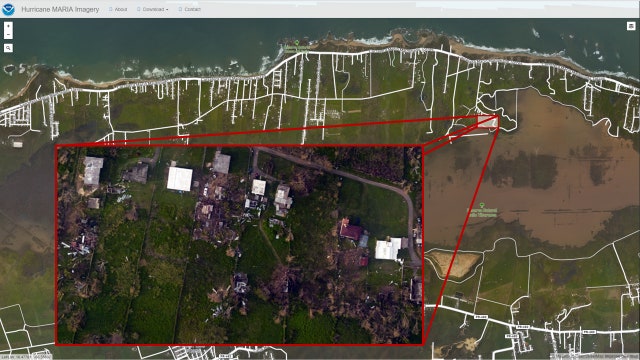 NOAA maps show street-by-street views of damage in Puerto Rico