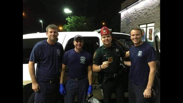 Florida deputy credited for helping save choking man