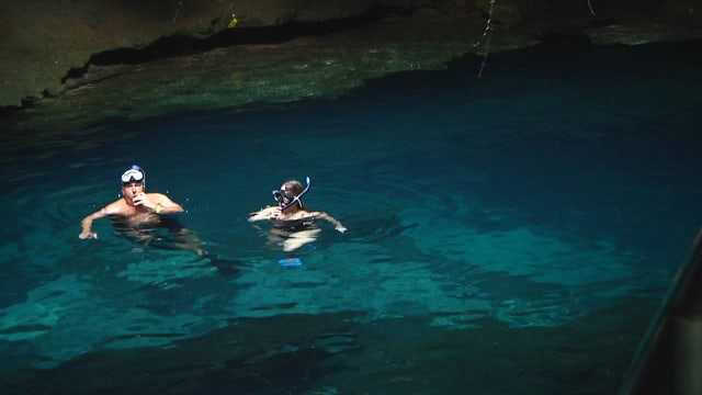Heavenly dive: Devil's Den offers surreal swimming experience