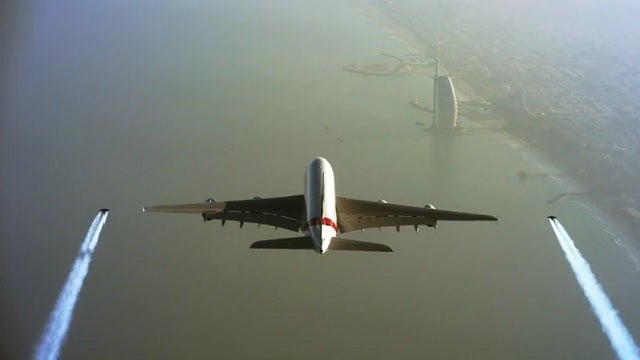 WATCH: Two Men in Jetpacks Fly Next to World's Largest Passenger Plane