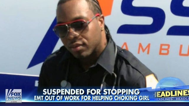 EMT suspended for trying to save choking girl