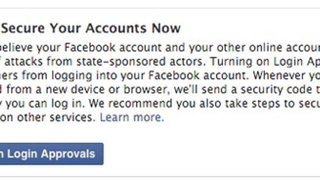 Facebook to alert users targeted by government hacks